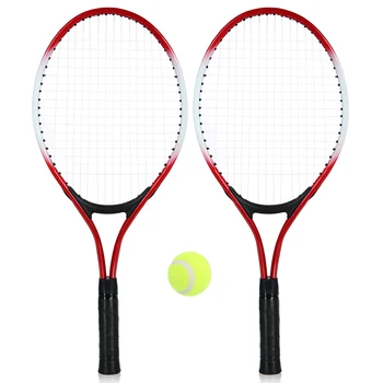 Adolescent Racheta de Tenis Pentru Antrenament de tenis din Fibra de Carbon partea de Sus Material Otel tenis șir cu 2piece/set Racheta și mingea Gratuit
