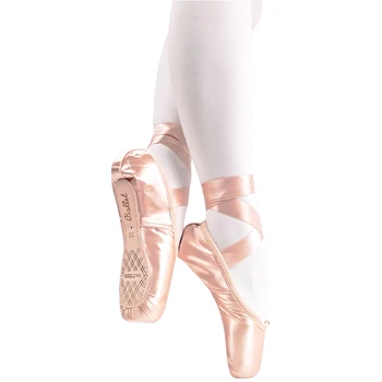 Adult Copii Balet Pointe Pantofi nude/Negru/Roșu Satin Fete Femei Profesional Pantofi de Dans Cu Panglici Silicon Pad Deget