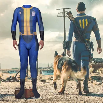 Adult Copii Joc Fallout 4 Seif Costum Cosplay Costum Zentai Petrecere De Halloween Costum Body, Salopete