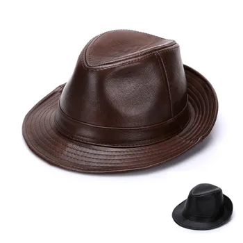 Adult Piele naturala Pălărie pentru Bărbați Pălării piele de Vacă Pălării New Sosire Britanic Domnilor Moda Capac Cadou de Anul Nou B-7144