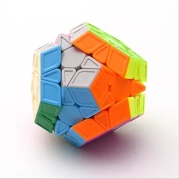 Adult Puzzle Cub de jucărie, Megaminxeds Magic Cube 12 părți 3x3 Puzzle Magic cubo QiYi 3x3 megaminxeds Viteza cub de Jucărie