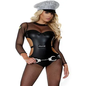 Adult Sexy Poliție Cosplay Costum De Plasă Uniformă De Polițist Costum Joc De Rol Tentația De Lenjerie Intima Sex Poliție Costum De Halloween W850744