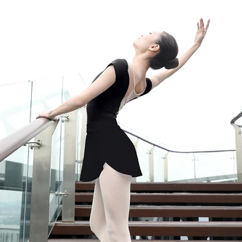 Adult Side Split de Balet de Fuste pentru Femei Fete 8 Culori Fuste Scurte Balerina Dans Balet Poarte Rochie