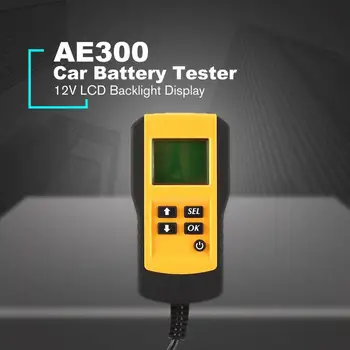 AE300 12V LCD Digital Baterie de Masina Auto Sistem Analizor de Automobile Tensiunea Bateriei Autovehiculului ohm Tester de Diagnosticare Instrument