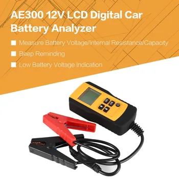 AE300 12V LCD Digital Baterie de Masina Auto Sistem Analizor de Automobile Tensiunea Bateriei Autovehiculului ohm Tester de Diagnosticare Instrument