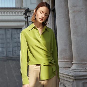 AEL Asimetrie de cauzalitate tricou femei iarba verde bluza de vara moda streetwear doamnelor de sus 2020 new sosire