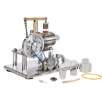 Aer Motor Stirling Motor De Model De Generator De Energie Electrică Echilibru Motor Stirling Experiment Științific Kit Set Jucărie De Învățământ