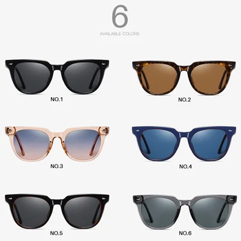 AEVOGUE 2020 Nou TR ochelari de Soare Polarizat Om Femeile Rundă de Moda Chic Trend de Brand Designer de Ochelari de Soare UV400 AE0858