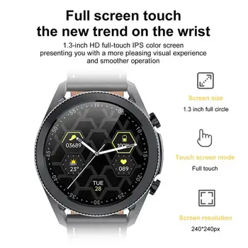 Afaceri i12 Ceas Inteligent Oameni de apelare Bluetooth Ecran Tactil Complet 8G Spațiu de Memorie Smartwatch Pentru Android IOS Sport Tracker de Fitness