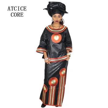 African rochii pentru femei bazin riche de design de broderie rochie lunga LB062