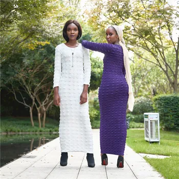 African Rochii Pentru Femei Rochie Din Tricot Cu Maneca Lunga Slim Maxi Rochie De Creion 2021 Primăvară De Iarnă Pulover Elegant De Partid Vestidos
