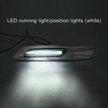 Afumat lentile de argint finisaje cromate LED Lampă de poziție Laterală Lumină de Funcționare Pentru BMW 1 3 Seria 5 E60 E80 E90 F10 Stil