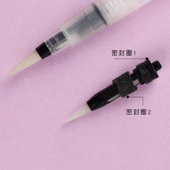 Aibelle 6PCS Portabil Pensula de Culoare de Apă Perie Creion Moale Perie Acuarelă Stilou pentru Incepatori Pictura Desen de Artă