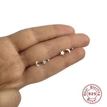 Aide Femei Stud Cercei Argint 925 2020 Tendință Mini Star Luna Mingea Piercing Cercel Moda Bijuterii Accesorii