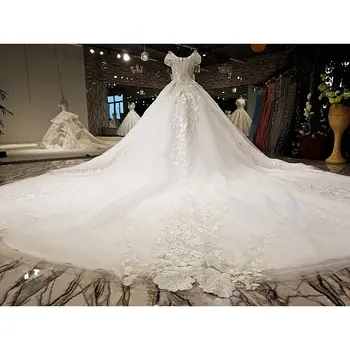 AIJINGYU 2021 lux cristal de diamant spumant căsătoria noi de vânzare fierbinte rochie v-gât formale rochii de mireasa rochie de mireasa WT173