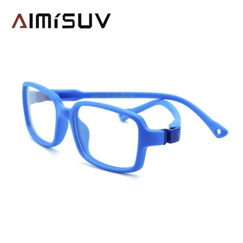 AIMISUV 2020 Moda Unisex TR90 Flexibil Ultralight Silicon Rama de Ochelari pentru Copii Square Optic Clar Ochelari de vedere Copii UV400