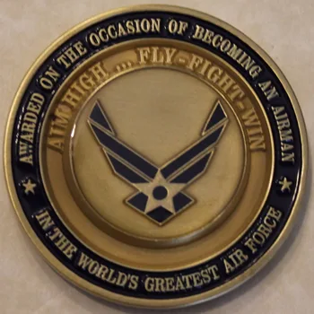 Air Force Aviator Premiul Obiectiv de Mare ... Zbura Lupta Câștiga Moneda,5 buc/lot Transport Gratuit