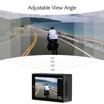AKASO Curajos 4 WIFI Ultra HD 4K Acțiune în aer liber Camera HD rezistent la apa Camera de Scufundări Subacvatice Casca Bicicleta Cam Video