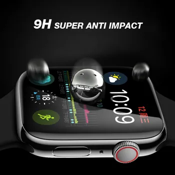 Akcoo 6D Full Cover Pentru apple watch 4 ecran protector UV Plin adeziv de Film de sticlă pentru Apple Watch 4 3 2 1 40 44 38 42mm ecran de film