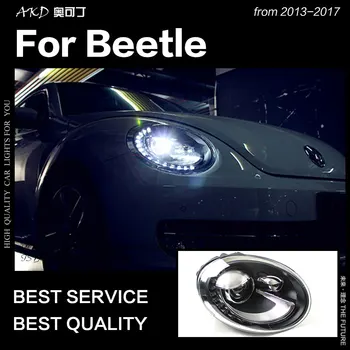 AKD Mașină de Styling pentru Beetle Faruri 2013-2017 Beetle LED-uri Faruri DRL-a Ascuns Capul Lampa Angel Eye Bi Xenon Fascicul Accesorii