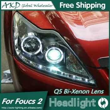 AKD Styling Auto pentru Ford Focus Faruri 2009-2011 Clasic cu LED Faruri LED DRL Bi Xenon Lentile High Low Beam Parcare Lampă de Ceață