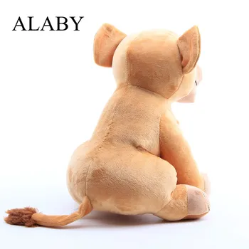 Alaby New Sosire 26cm Drăguț Ședinței de Mare Leu Jucării de Pluș Anime Moale Animale Împăiate Papusa Leu Jucării de Pluș pentru Copiii Cadou