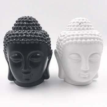 Alb Buddha Arzător De Ulei Aromatic Ceramice Lampă Cu Ulei Home Deco Arzător De Tămâie Aroma Cuptorului S