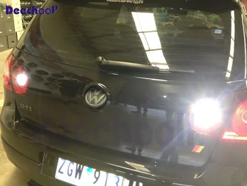 Alb Inversă bec + Sub oglinda + inmatriculare pentru VW pentru Golf 5 MK5 MK V LED Exterior + lumina de Parcare kit (06-09)