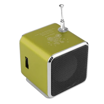 Aliaj de Aluminiu portabil Micro USB Stereo Mini Boxe Super Bass Ubwoofer Musica MP3/4 Receptor Radio FM