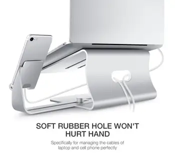 Aliaj de aluminiu Suport pentru Laptop pentru MacBook Pro Notebook Holder Suport Tablet Laptop de Răcire Birou Cu Suport de Telefon