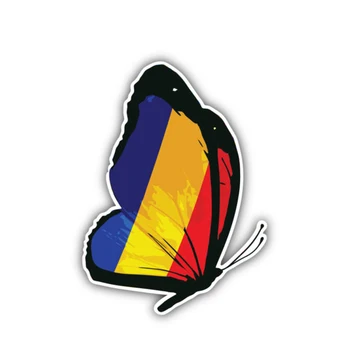 Aliauto Amuzant România Fluture Steagul Masini Windows Auto Autocolant Impermeabil Reflectorizant Creative Decal Accesorii,12cm*9cm