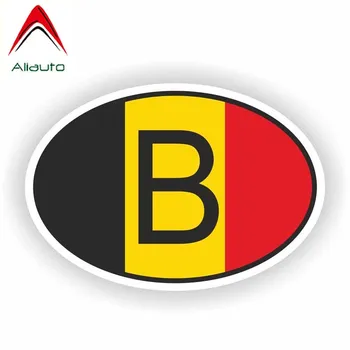 Aliauto Motociclete Autocolant Auto Belgia Codul de Țară Decor Creativ Decal PVC pentru Peugeot Skoda, Suzuki ,13cm*8cm