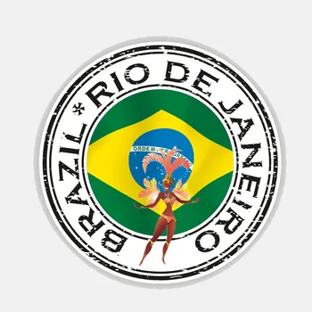 Aliauto Personalitate Creatoare Autocolant Auto Automobile Styling Rio De Janeiro, Brazilia Corpului Motocicleta Impermeabil Decal,12cm*12cm