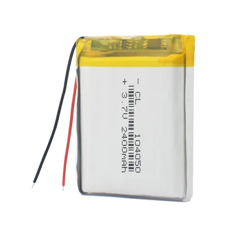 Alimentare cu baterie de litiu litiu-polimer baterie Reîncărcabilă 104050 2400 mah 3.7 V Pentru MP3 MP4 MP5 GPS PSP MIJLOCUL setul cu Cască Bluetooth