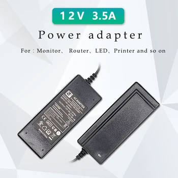 Alimentare DC 12V 3.5 a tensiune Alimentare Adaptor DC Volt Putere Adaptor de Alimentare pentru LED-uri notebook, ecran digital