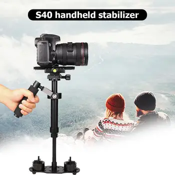 ALLOYSEED S40 40cm Aliaj de Aluminiu Portabil Stabilizator Video Pentru sistem steadycam Steadicam Stabilizator Pentru Canon Nikon Sony DSLR