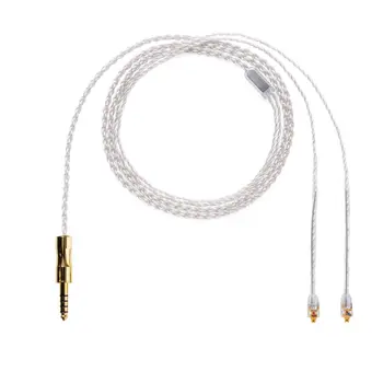 ALO Litz Audio Casti Cablu Jack 3.5/2.5/4.4 mm Mufa MMCX Conector Placat cu Argint HIFI Căști Echilibrat Cabluri