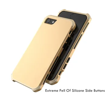 Aluminiu Metal Telefon Caz Pentru iphone 6 6S 7 8 plus 11 Pro Max X XS MAX XR 5s 5 SE 2020 360 Plin Protecție la Șocuri Acoperi Capa