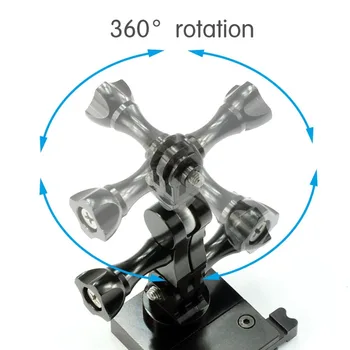 Aluminiu Mingea Articulațiilor Set Adaptor de Montare pentru Gopro Hero 4 Session 9 876543+S OSMO Xiaomi Yi Sport Camera de Acțiune