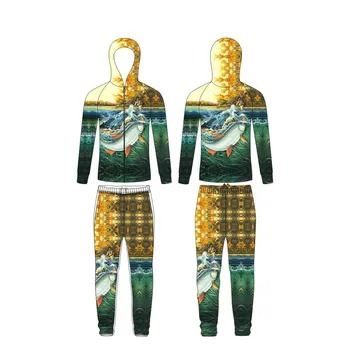 Amazon Soare Haine de protecție de Vară pentru Bărbați Costume de Pescuit în aer liber Costum Nou de Pește Animal Respirabil Rapid-uscat Pescuit Nc(de origine)
