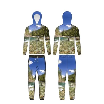 Amazon Soare Haine de protecție de Vară pentru Bărbați Costume de Pescuit în aer liber Costum Nou de Pește Animal Respirabil Rapid-uscat Pescuit Nc(de origine)