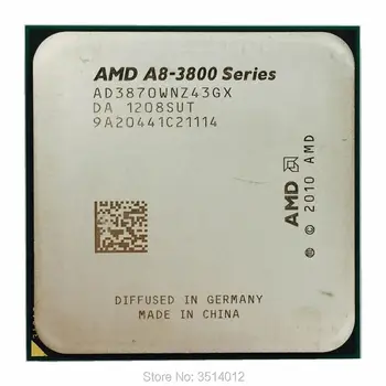 AMD A8-Series A8-3870K A8 3870 K 3.0 GHz Quad-Core CPU Procesor AD3870WNZ43GX Socket FM1