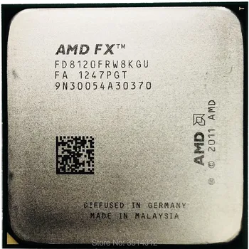 AMD FX-Series FX-8120 FX 8120 125W 3.1 GHz Eight-Core Procesor FD8120FRW8KGU, Socket AM3+