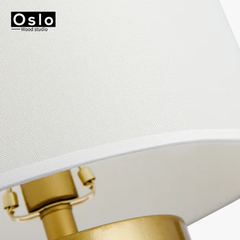 American modern, simplu de aur lampă de masă sufragerie lampă de noptieră post modern personalitate creatoare a CONDUS gol fier lampa de birou