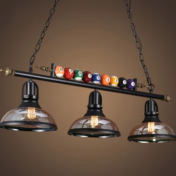 American retro candelabru lămpi restaurant bar bar magazin de îmbrăcăminte de biliard, masa de biliard decor creativ lumini