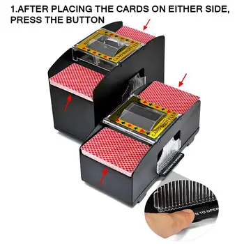 Amestecator De Carti De Joc Poker Tabla De Joc-Carduri Shuffle Mașină De Divertisment-Și-Card Essentials Amestecator De Carti Electric