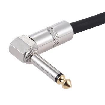Ammoon 6 Metri/ 20 de Metri Electric Cablu de Chitara Bass Instrument Muzical Cablu Cablul de 1/4 Inch Direct la Unghi Drept Plug