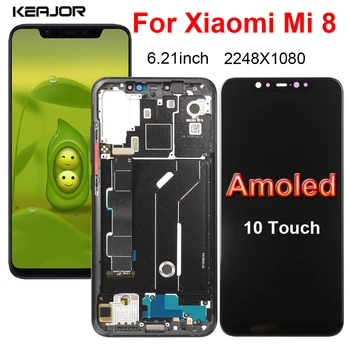 Amoled Ecran Pentru Xiaomi Mi 8 Mi8 Display LCD Touch Ecran Înlocuire Ansamblu Digitizer Pentru Xiaomi Mi 8 M1803E1A Ecran LCD