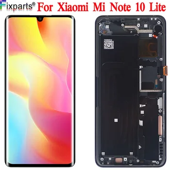 AMOLED Pentru Xiaomi Mi Nota 10 Lite Ecran Original Display Lcd+Touch Screen Pentru Mi Nota 10 Lite M2002F4LG M1910F4 LCD