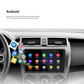 AMPrime Android Auto Multimedia GPS Navigatie 2 din Autoradio 2din Stereo MP5 Radio Auto Pentru Volkswagen Passat Golf5/6 MK5